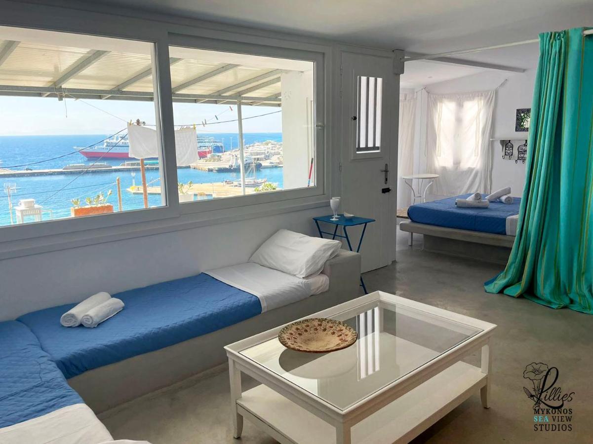 Lillies Mykonos Sea View Studios Tourlos Buitenkant foto
